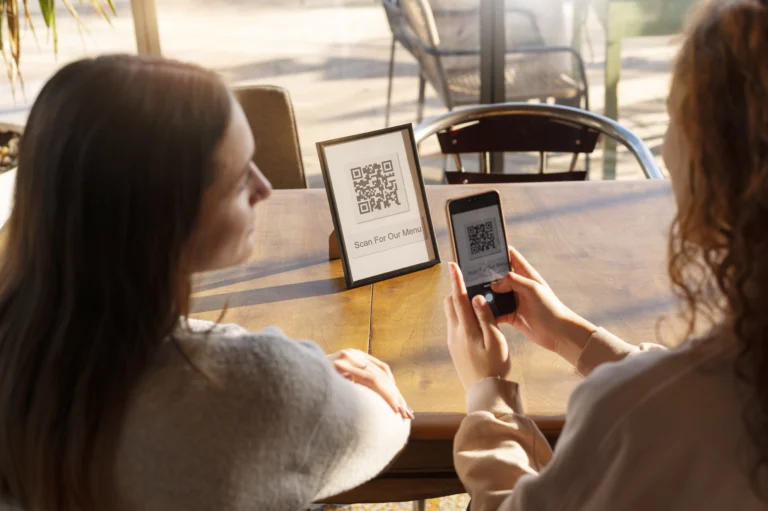 Where to put the QR code for the loyalty card so that everyone notices it?